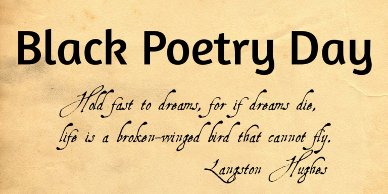 October 17 Black Poetry Day #BlackPoetryDay