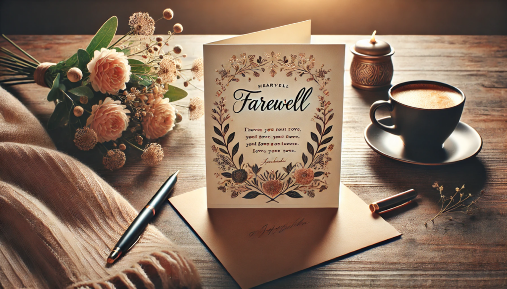 Farewell cards: the goodbyes meaningful and memorable