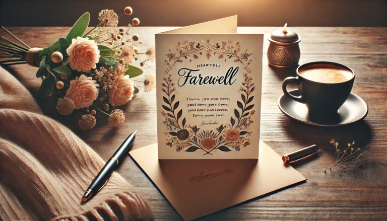 Farewell cards: the goodbyes meaningful and memorable