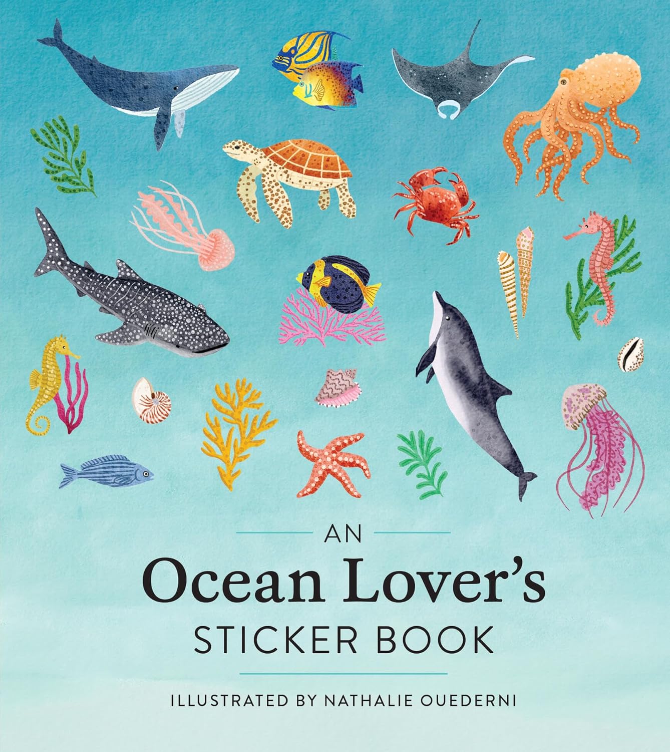 An Ocean Lover's Sticker Book by Workman Publishing (Author), Nathalie Ouederni (Illustrator)