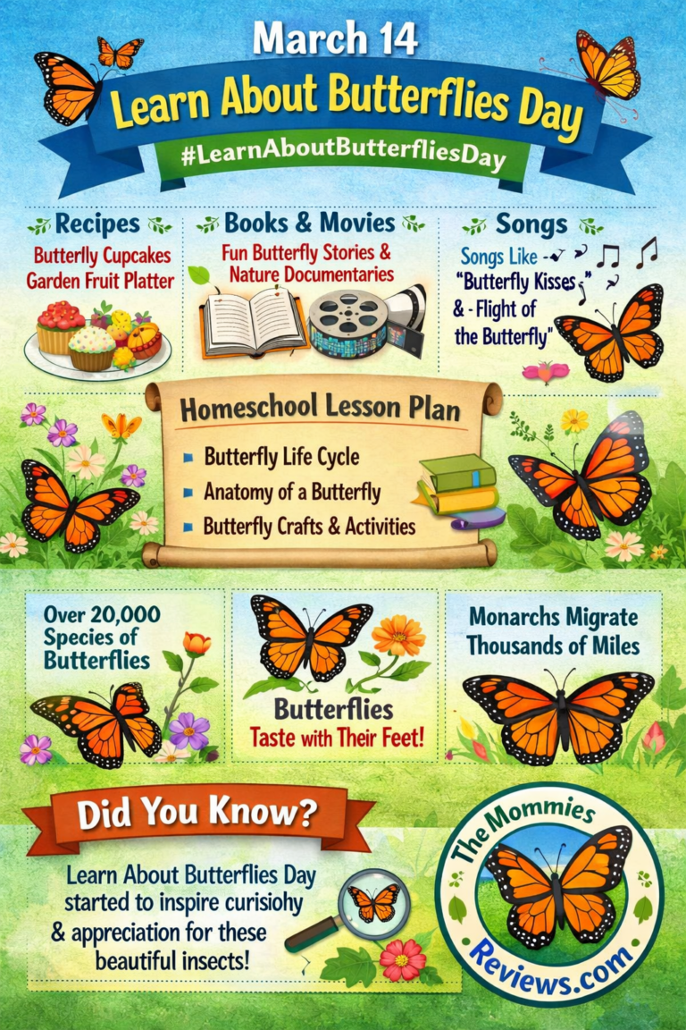 March 14 Learn About Butterflies #LearnAboutButterfliesDay