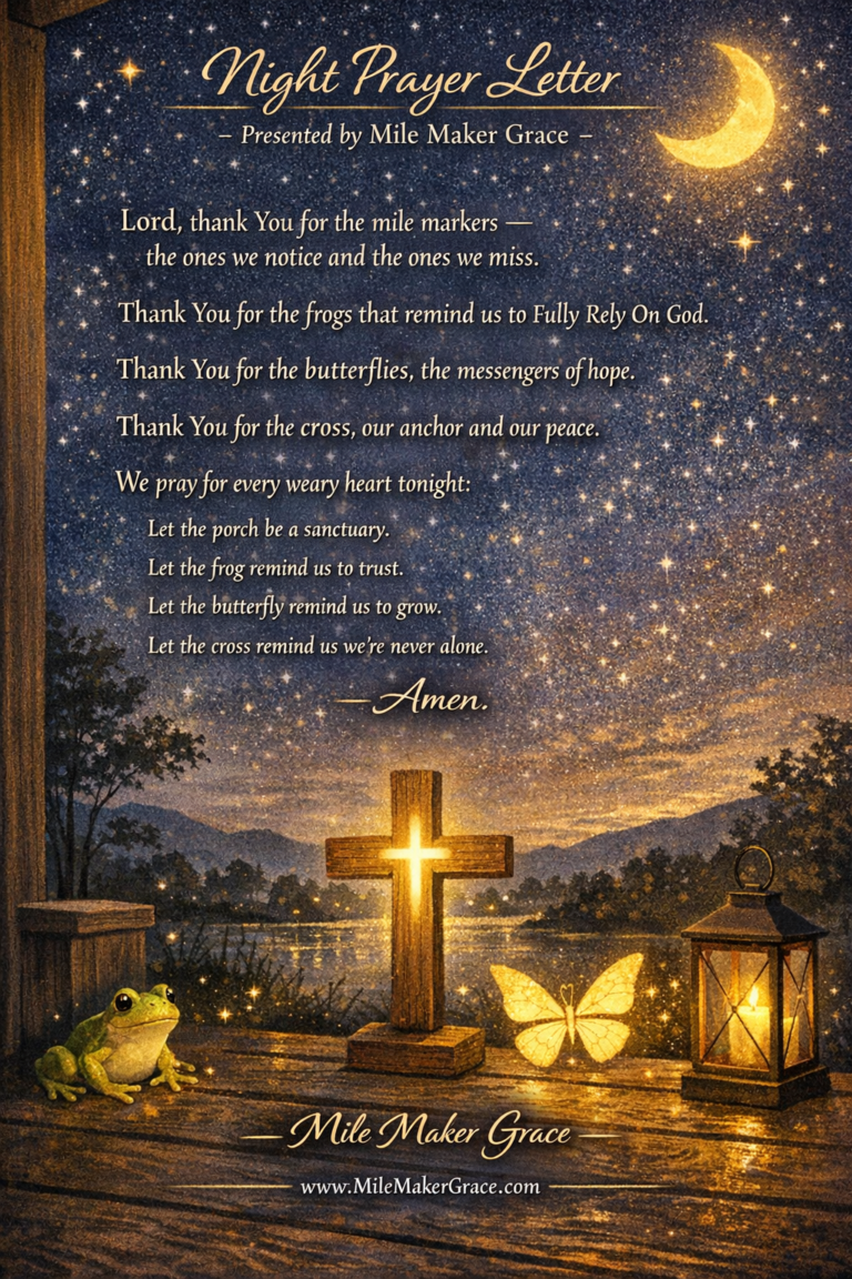 ? Mile Marker Grace — Night Prayer Letter