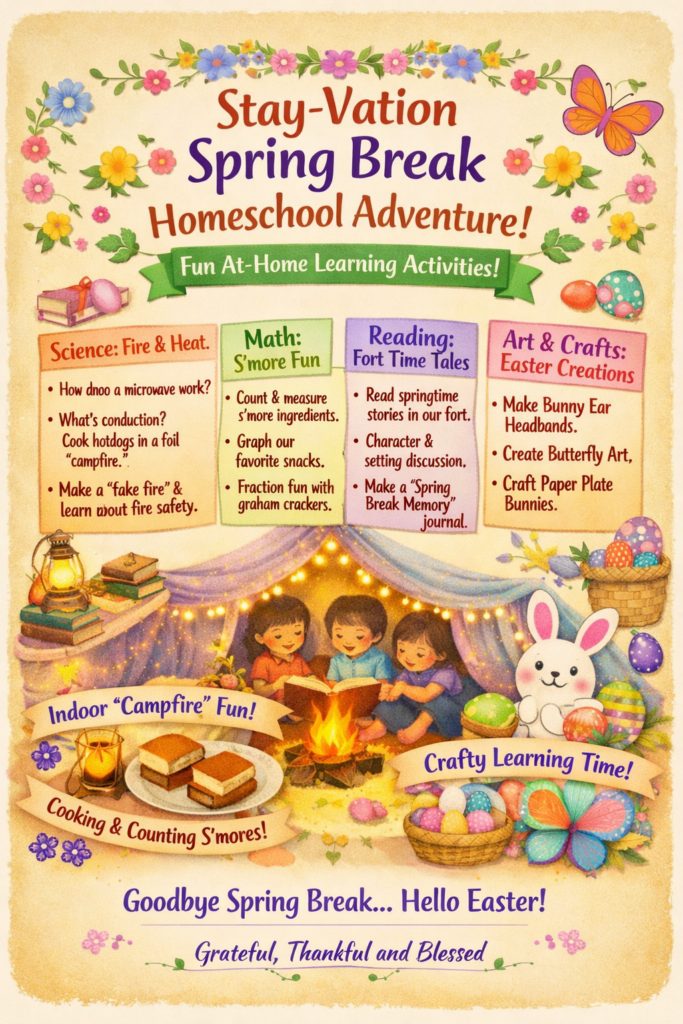 ? Stay‑Vation Spring Break Homeschool Lesson Tie‑In