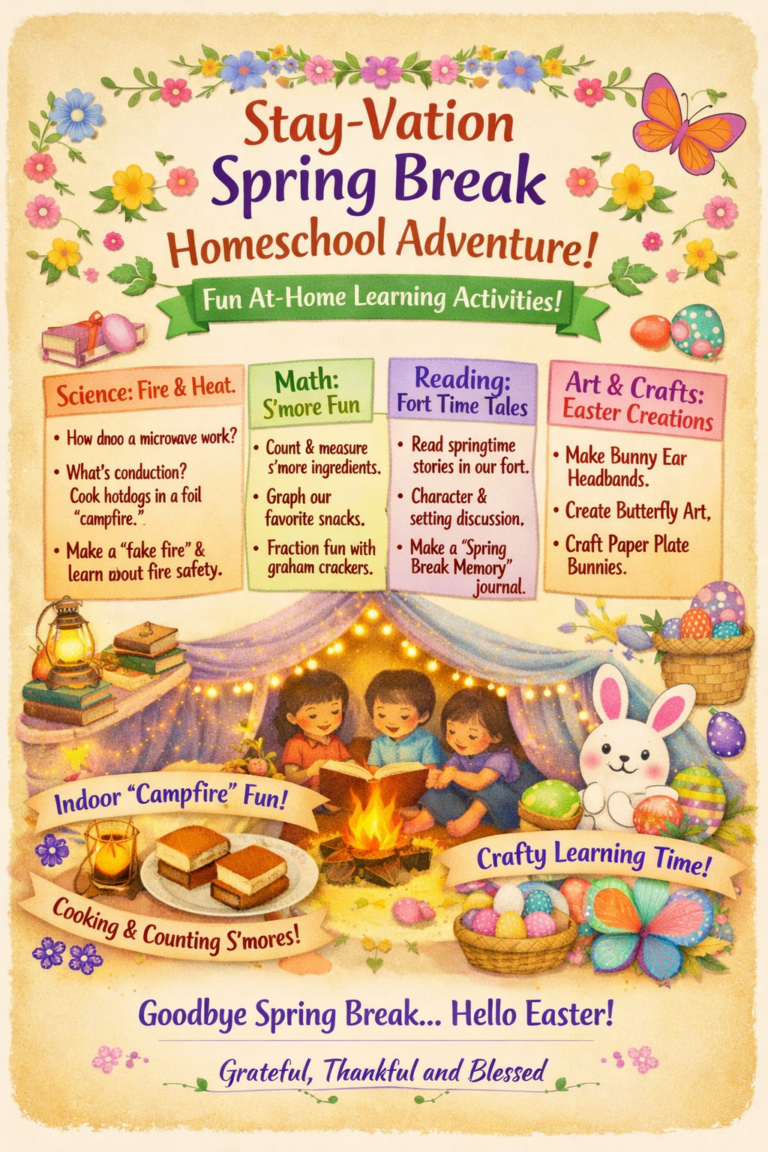 ? Stay‑Vation Spring Break Homeschool Lesson Tie‑In