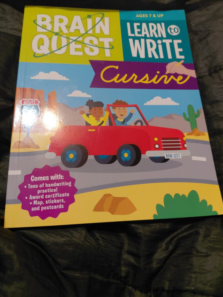 Brain Quest Learn to Write Cursive — A Family Practice Book for Real-Life Learning