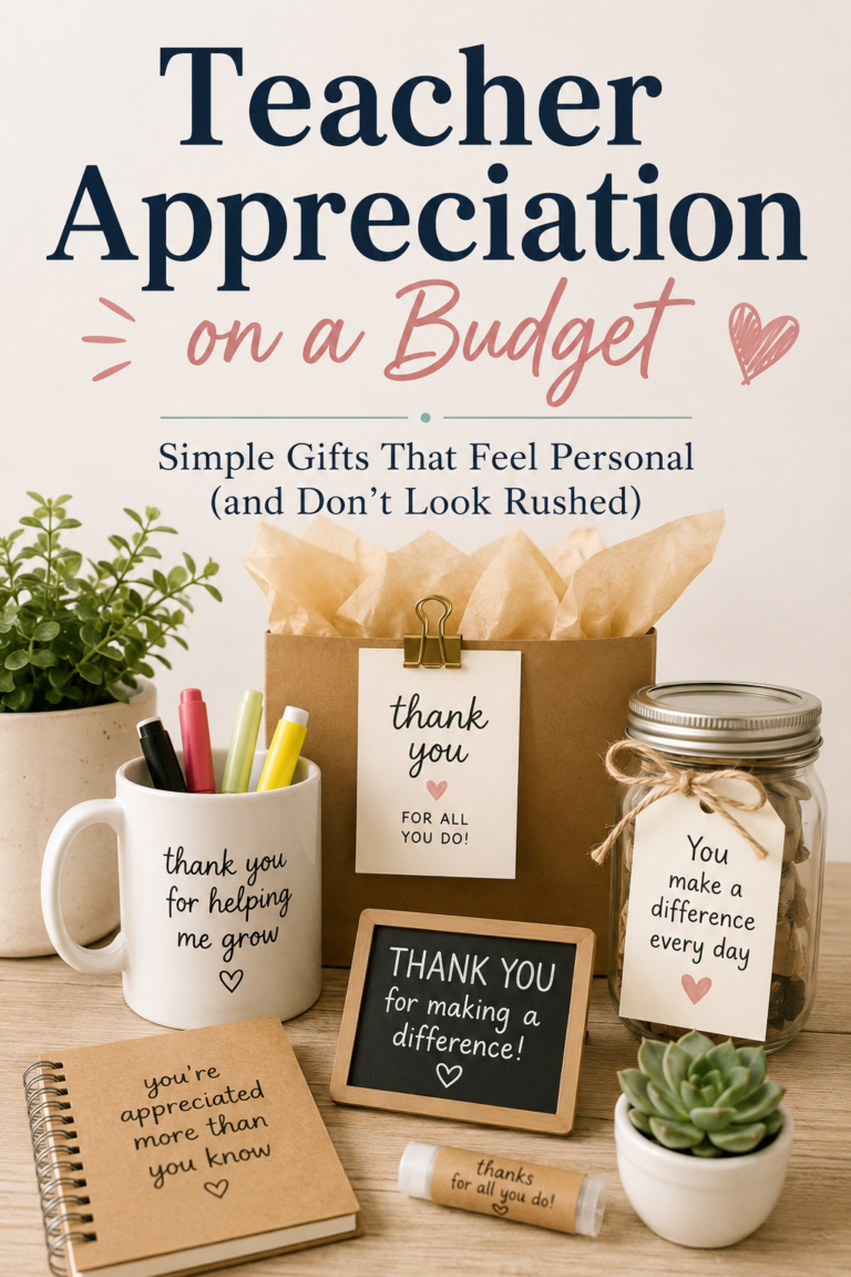 Teacher Appreciation on a Budget — Simple Gifts That Feel Personal (and Don’t Look Rushed)
