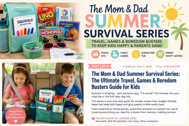The Mom & Dad Summer Survival Series: The Ultimate Travel, Games & Boredom Busters Guide for Kids