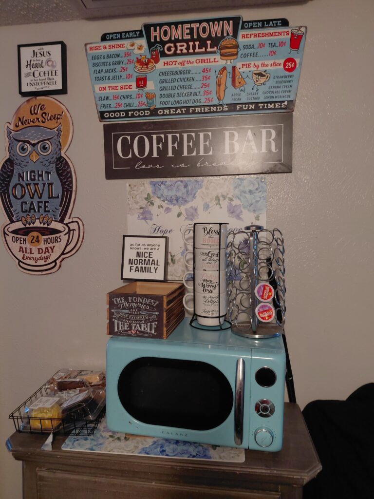 Our Coffee Bar Snack Station for the Week: Coffee, Cakes, and Sweet Treats Everyone Loves