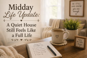 Midday Life Update: A Quiet House Still Feels Like a Full Life