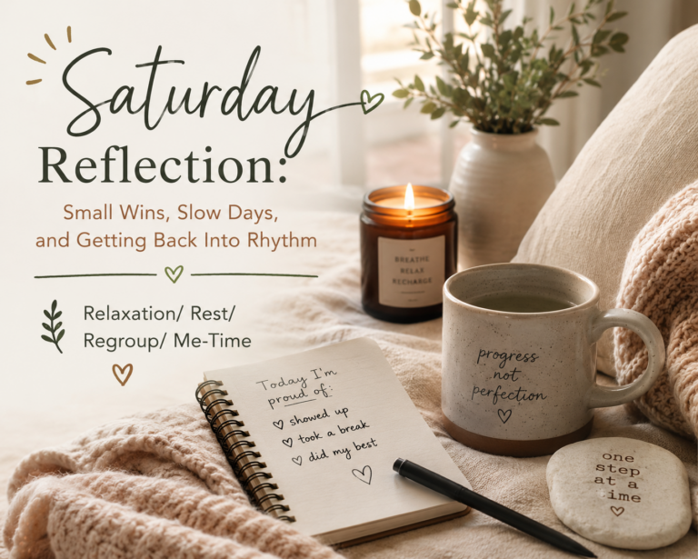 Saturday Reflection: Small Wins, Slow Days, and Getting Back Into Rhythm