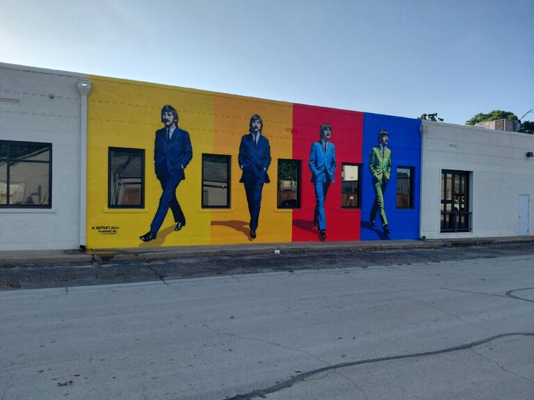 Hunting for the Hidden Beatles Mural in Fort Worth's Riverside Arts District