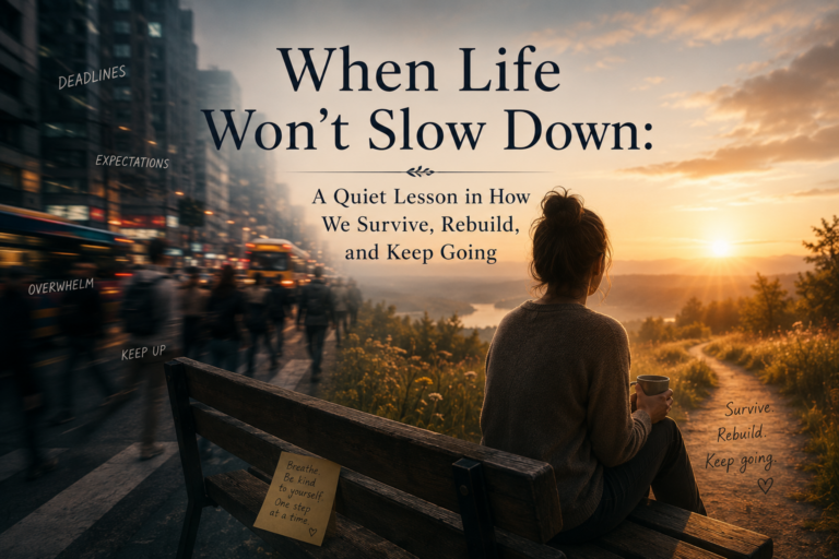 When Life Won’t Slow Down: A Quiet Lesson in How We Survive, Rebuild, and Keep Going