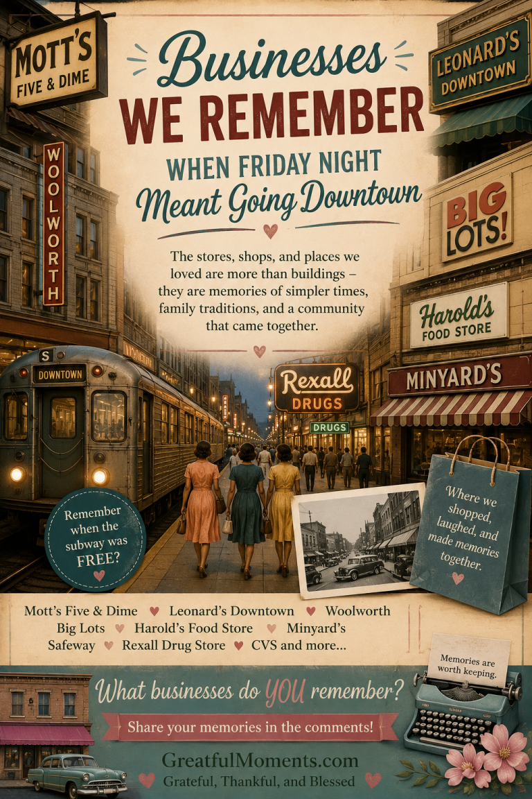 Businesses We Remember When Friday Night Meant Going Downtown